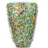 Vaso in Vetro di Murano "kilina" H24 - Multicolor Lavorazione Arlecchino